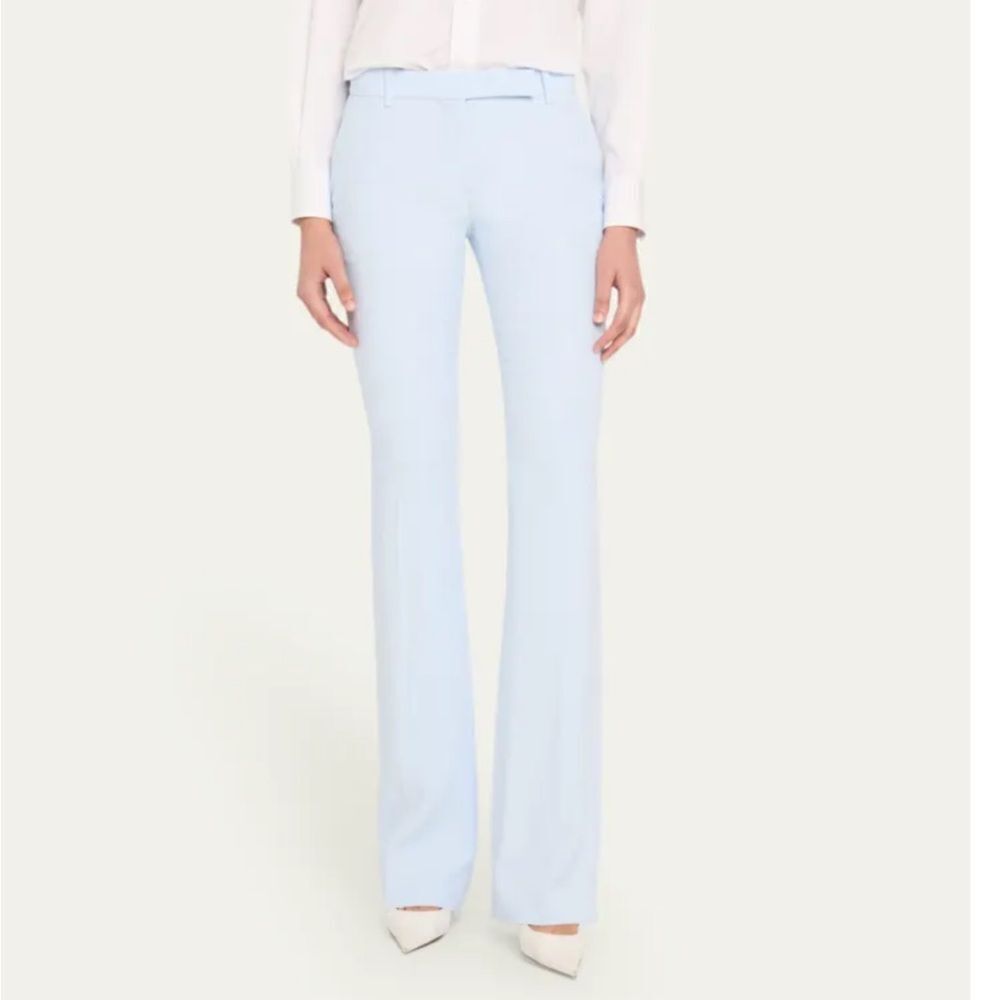 Alexander McQueen 585076QEAAA Narrow Bootcut Pants Spring Blue 44/8 NWT $1978